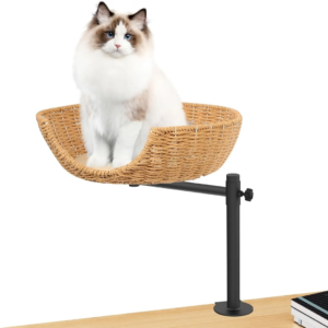 Lit de bureau suspendu pour chat – Confort ergonomique et gain de place