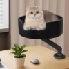 Lit de bureau suspendu pour chat – Confort ergonomique et gain de place