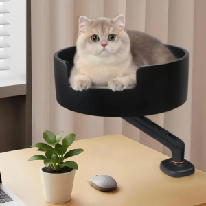 Lit de bureau suspendu pour chat – Confort ergonomique et gain de place